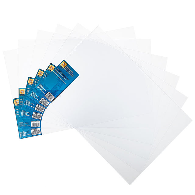 Blank Plastic Template 6 Sheet Bundle - for EZ Quilting